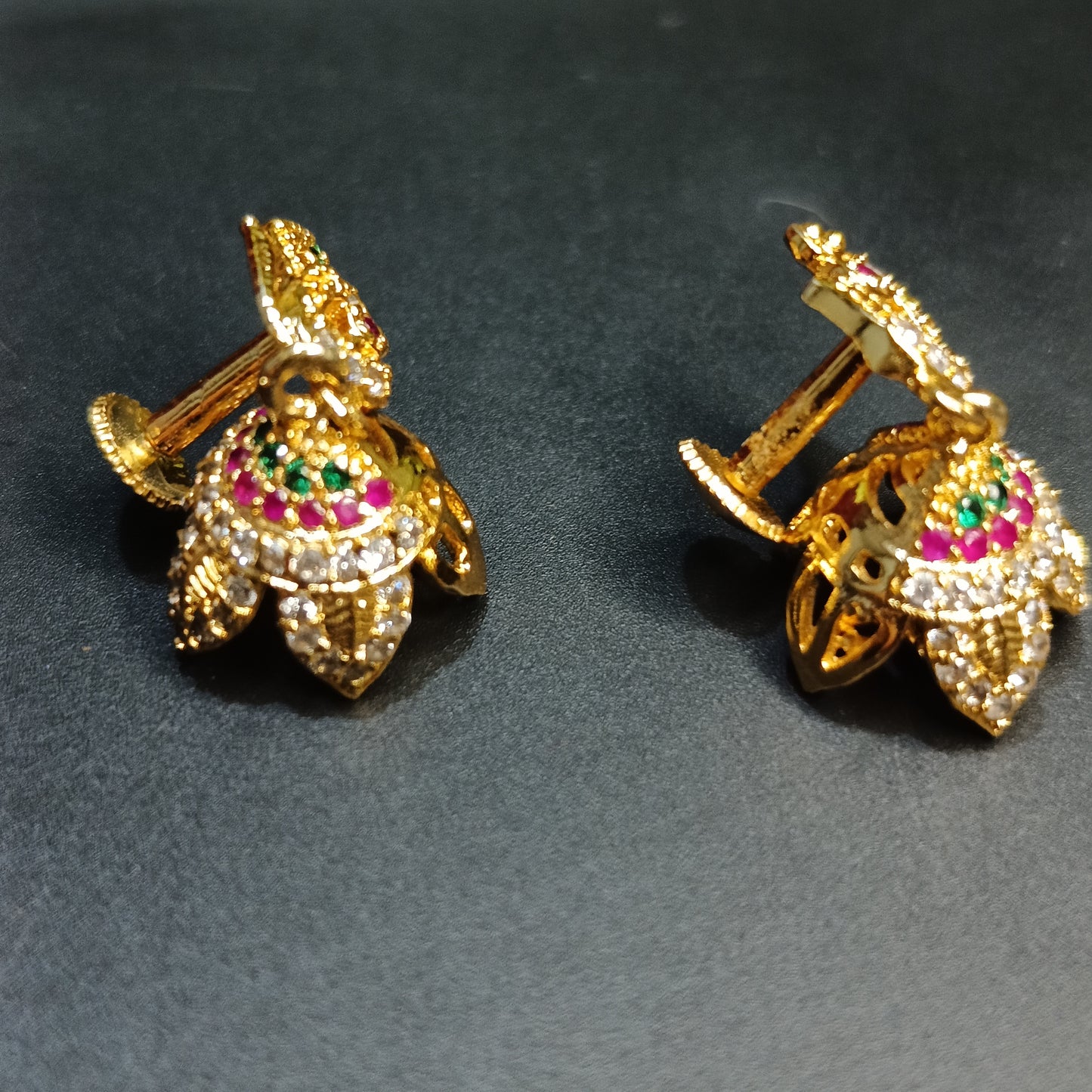 Golden Peacock Jhumki