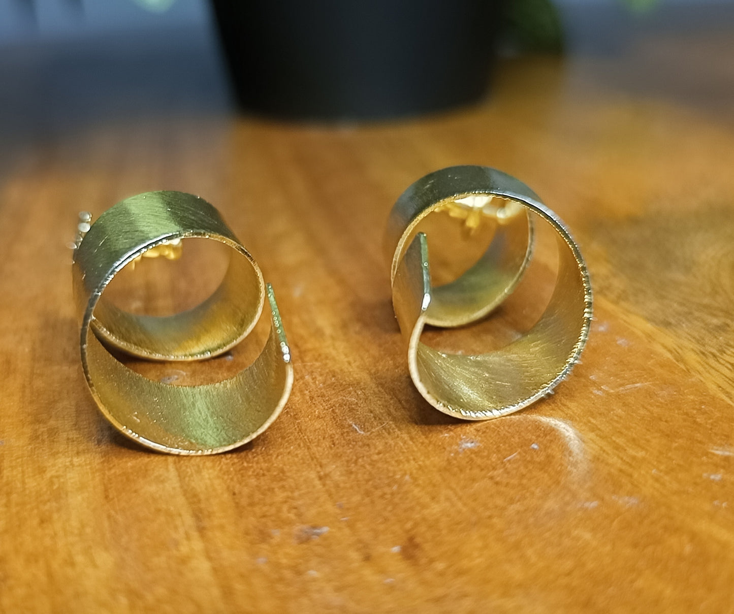 Golden Spiral Earrings