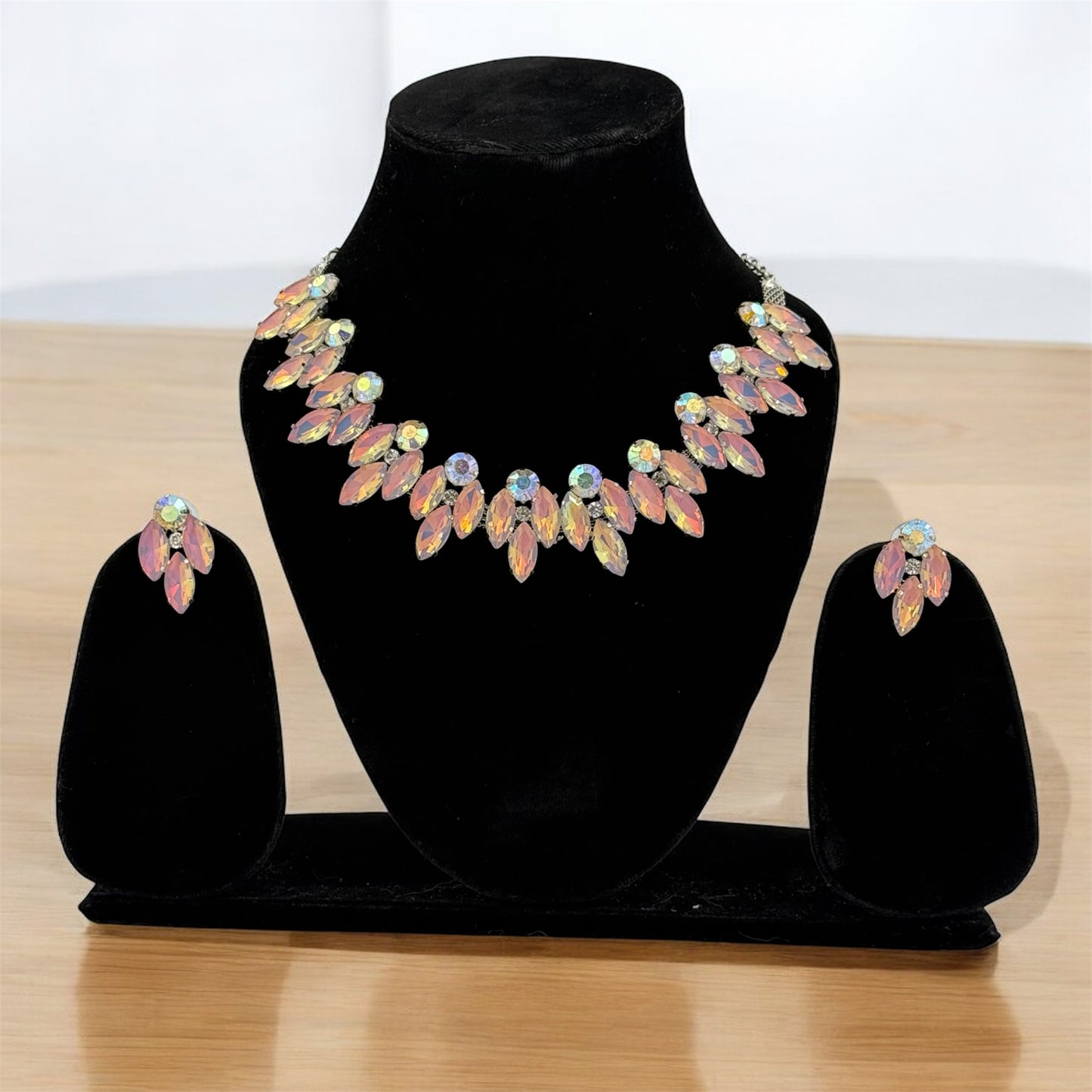 Diva Dusk Opal Aurora Borealis Necklace Set