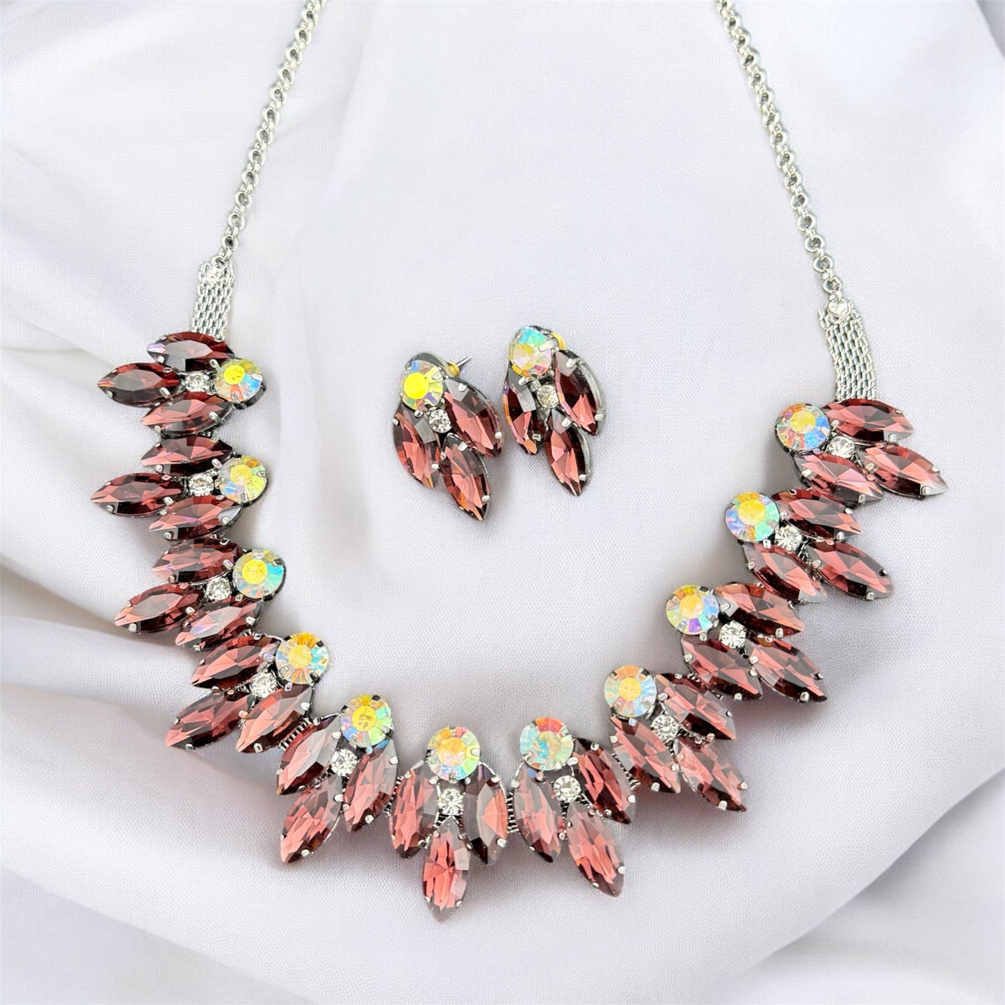 Diva Dusk Wine Necklace Set