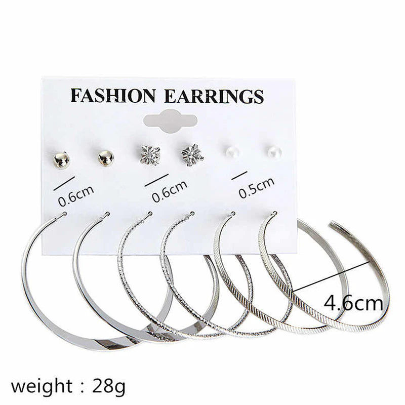 Diva Silver Hoops Earring