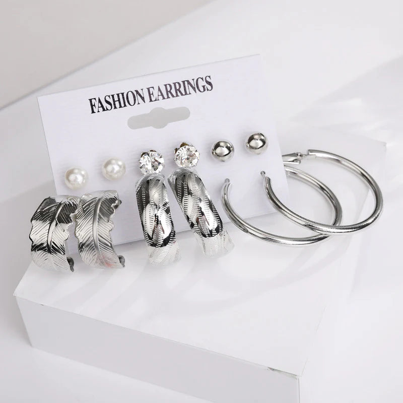 Nora Silver Hoops Earring