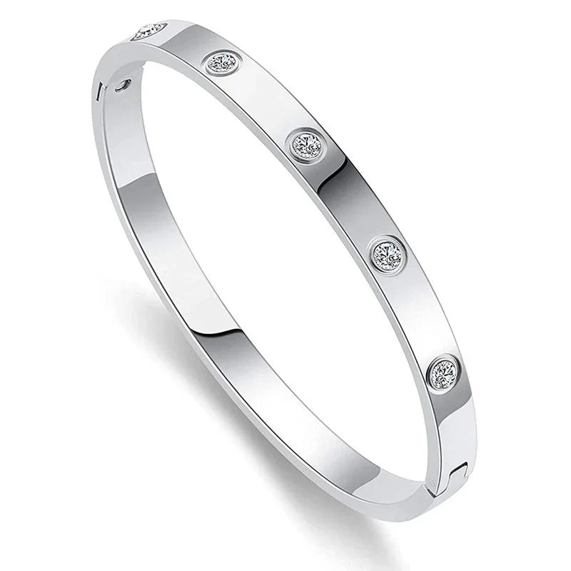 Sparkling Anti-Tarnish Pave Stone Bracelet