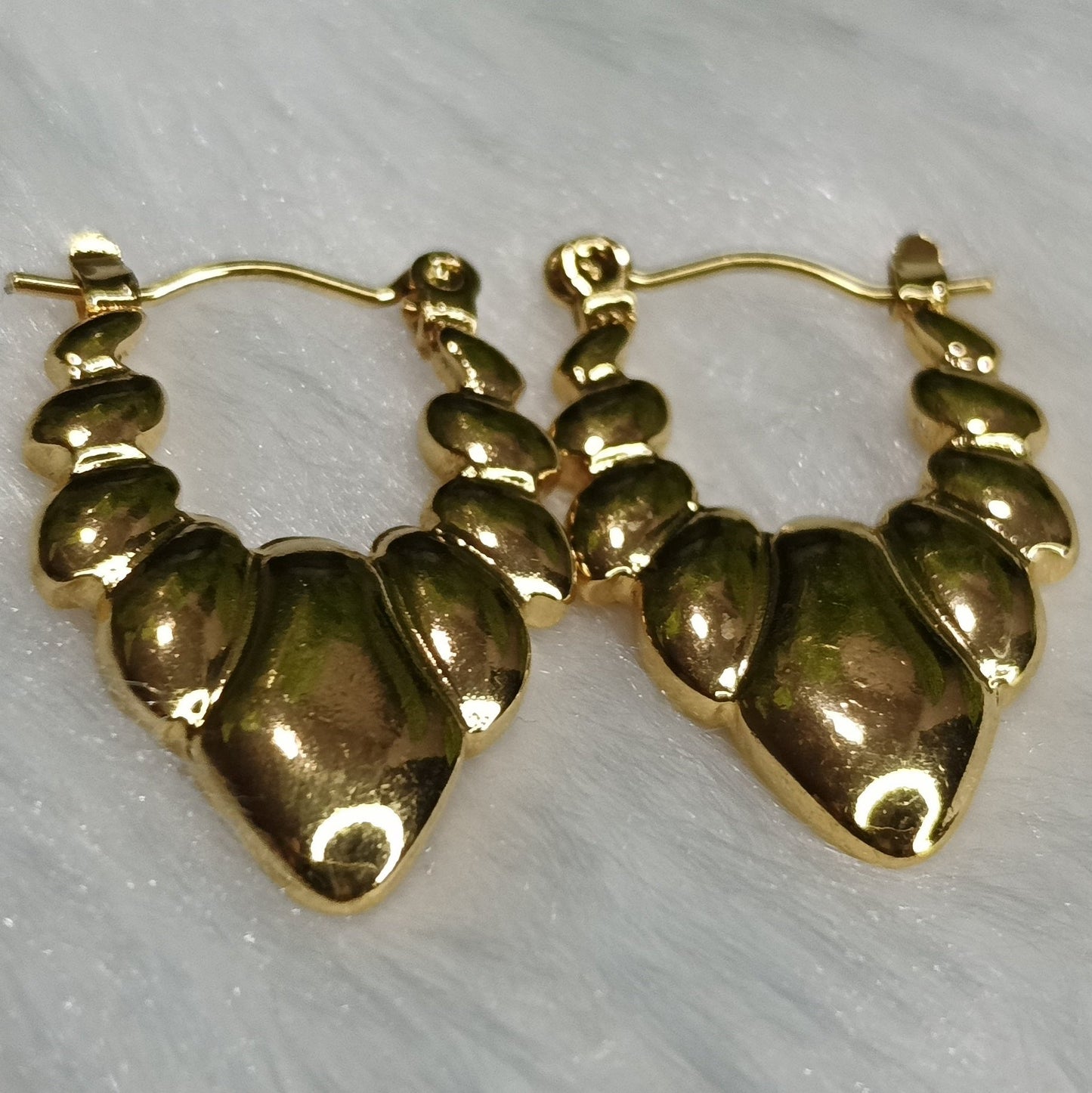 Amelie Gold Plated Stainless Steel Hoop Earrings