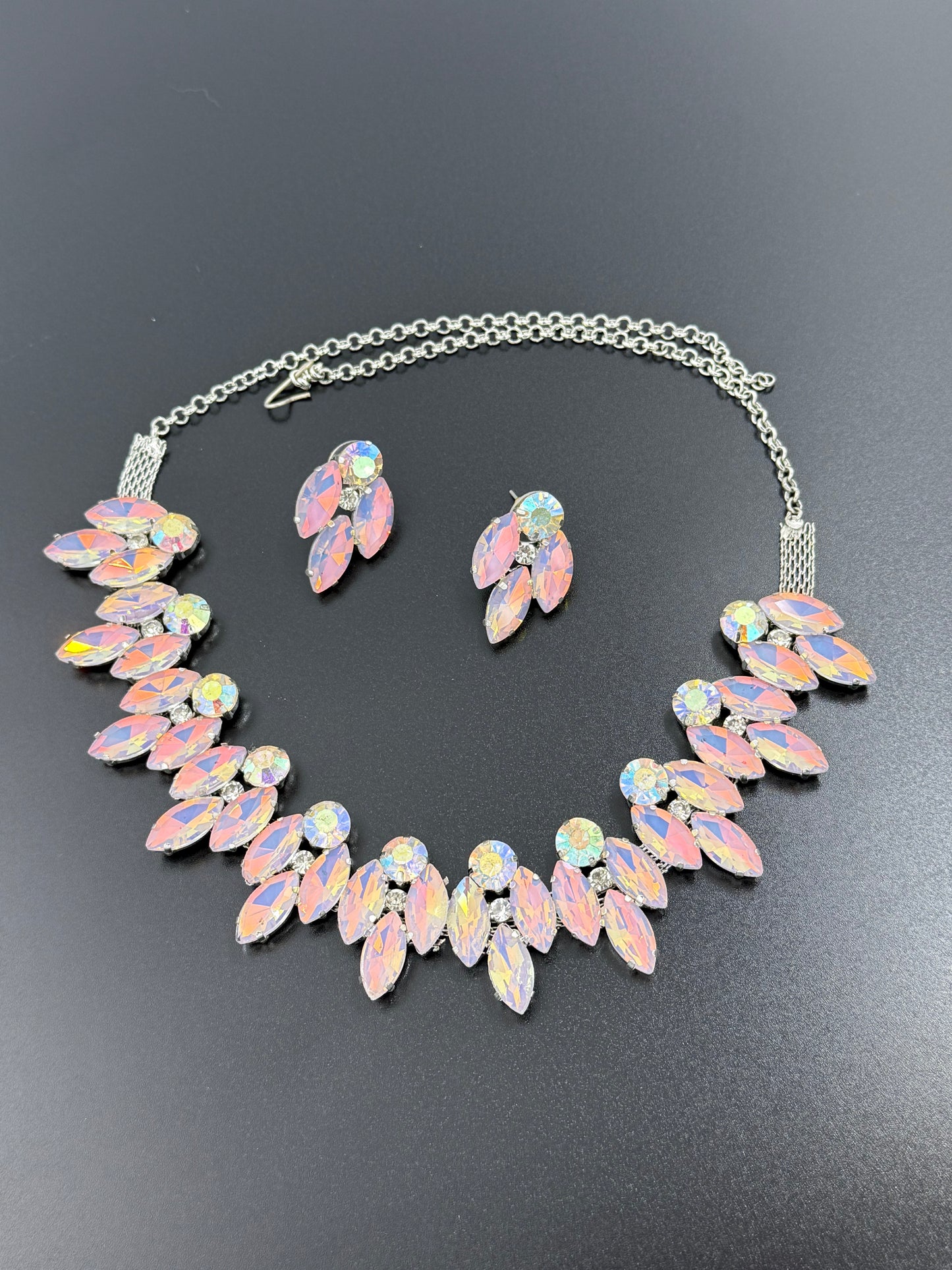 Diva Dusk Opal Aurora Borealis Necklace Set