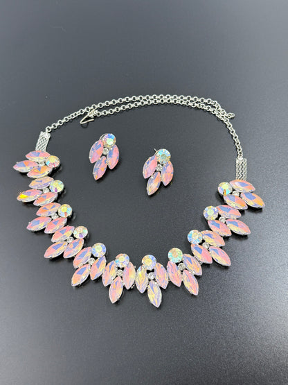 Diva Dusk Opal Aurora Borealis Necklace Set
