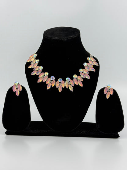 Diva Dusk Opal Aurora Borealis Necklace Set