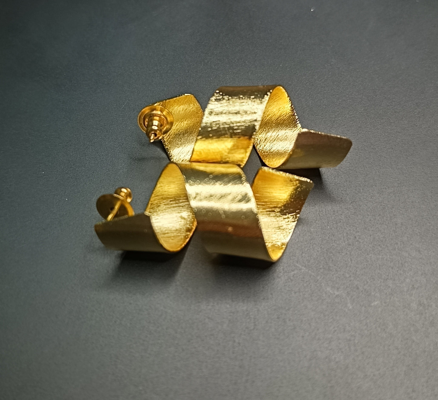 Golden Spiral Earrings