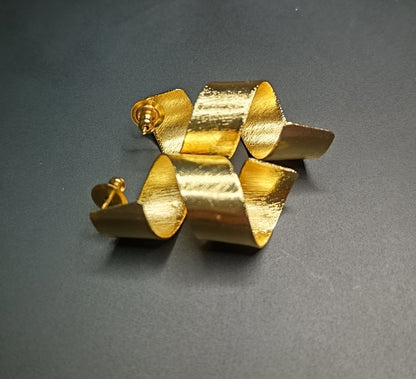 Golden Spiral Earrings