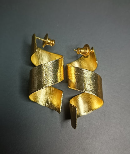 Golden Spiral Earrings