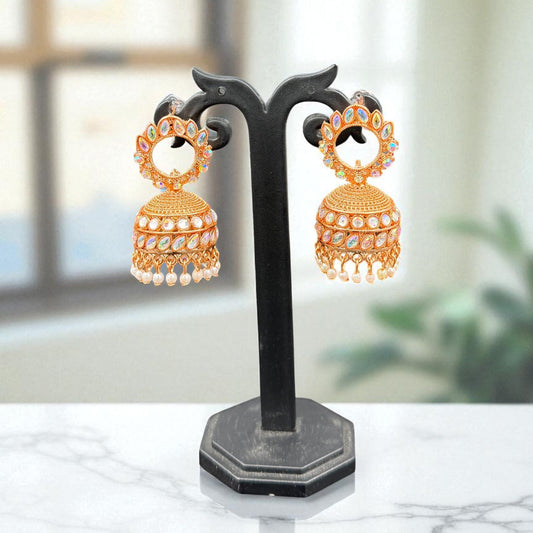 Rani Rose Gold Jhumki Earring