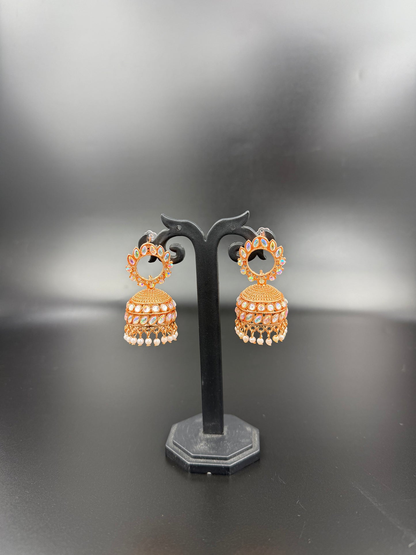 Rani Rose Gold Jhumki Earring