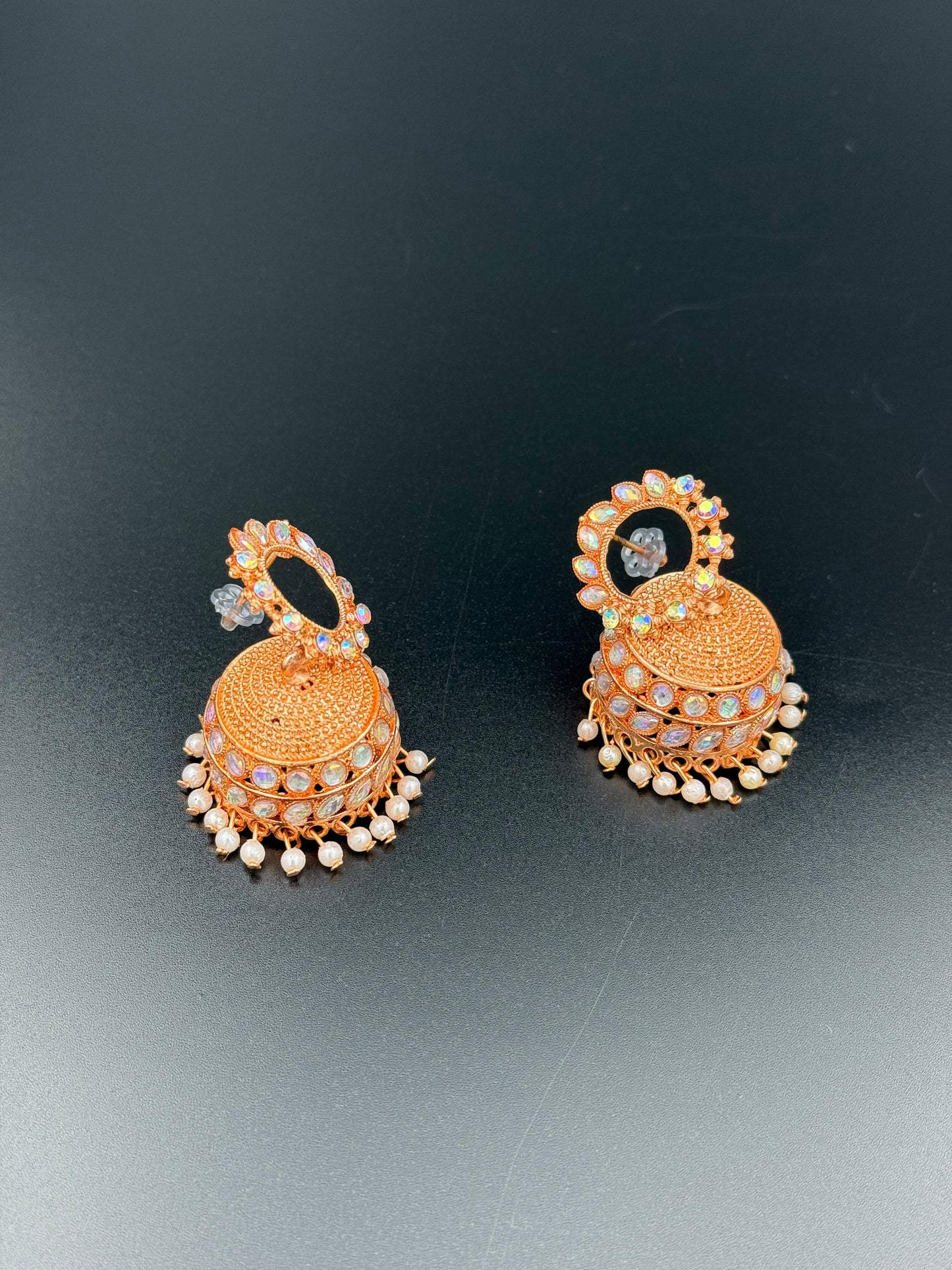 Rani Rose Gold Jhumki Earring