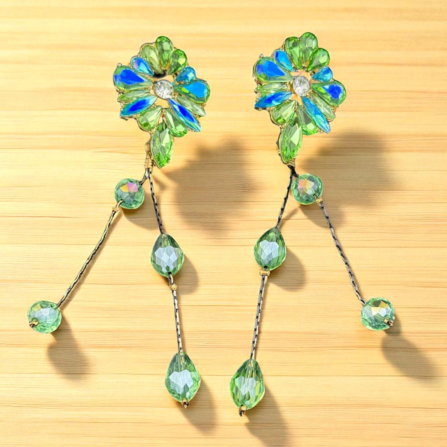 Emerald Bloom Dangler Earring