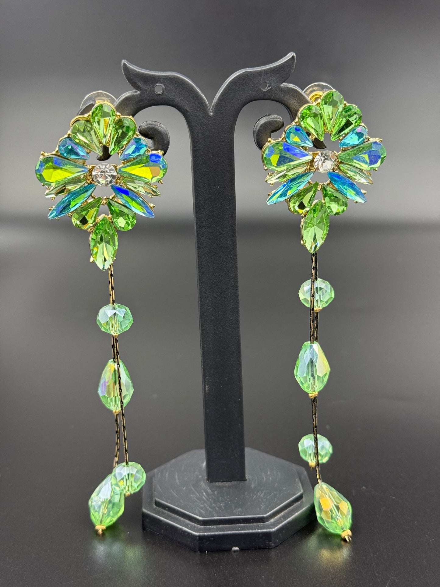 Emerald Bloom Dangler Earring