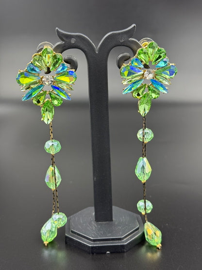 Emerald Bloom Dangler Earring