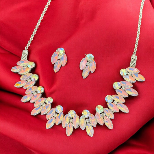 Diva Dusk Opal Aurora Borealis Necklace Set