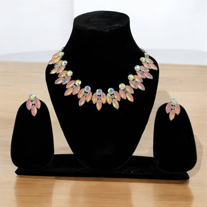 Diva Dusk Opal Aurora Borealis Necklace Set