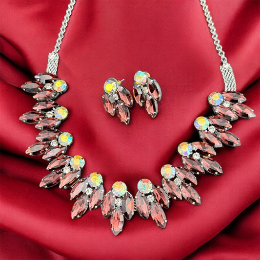 Diva Dusk Wine Necklace Set