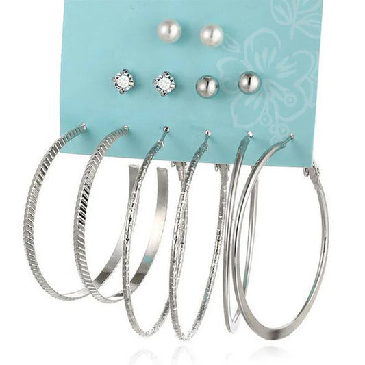 Diva Silver Hoops Earring