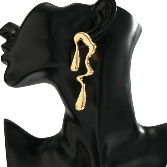 Liquid Metal Glossy Earrings