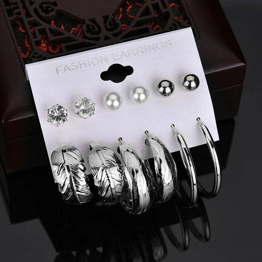 Nora Silver Hoops Earring