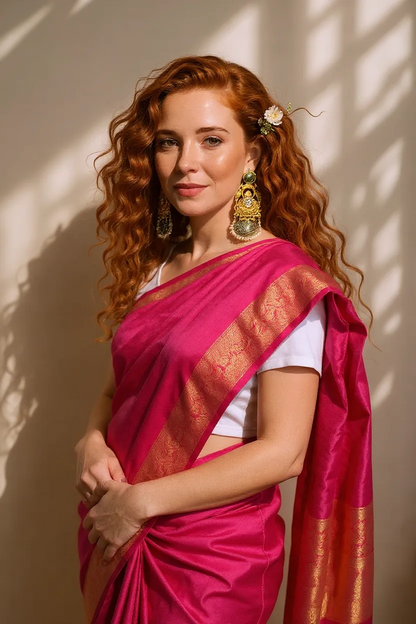 Emerald Parrot Dual Tone Jhumka Earrings