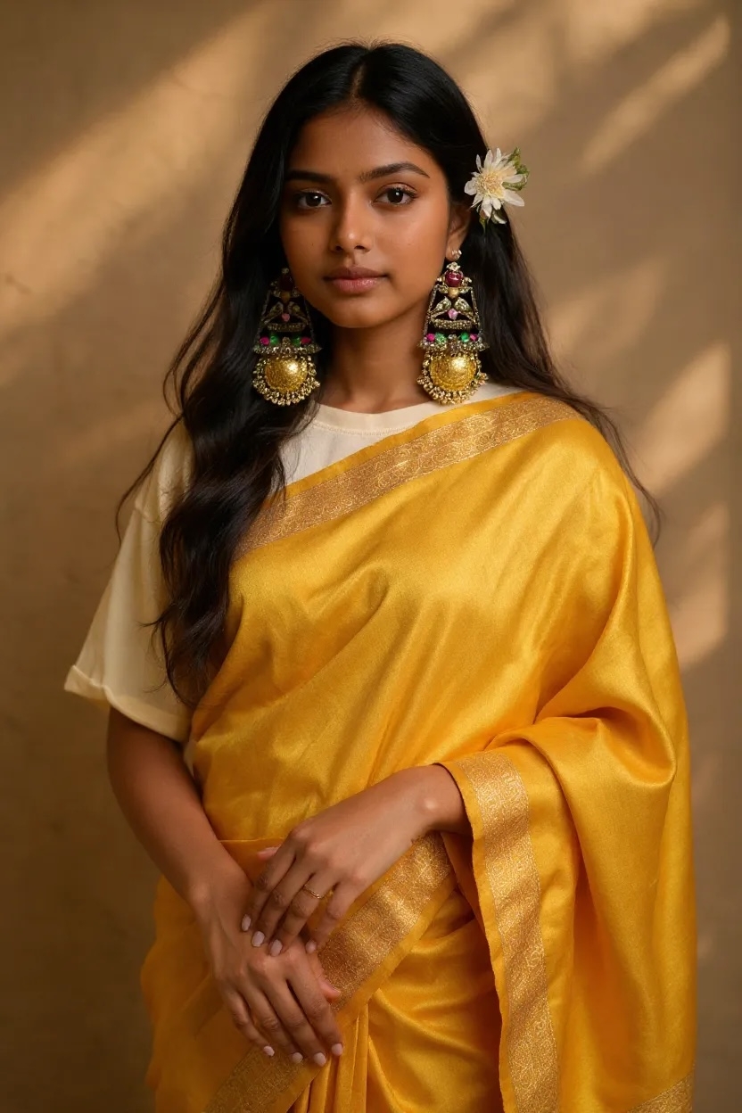 Bohemian Oxidized Red Stone Jhumka Earrings