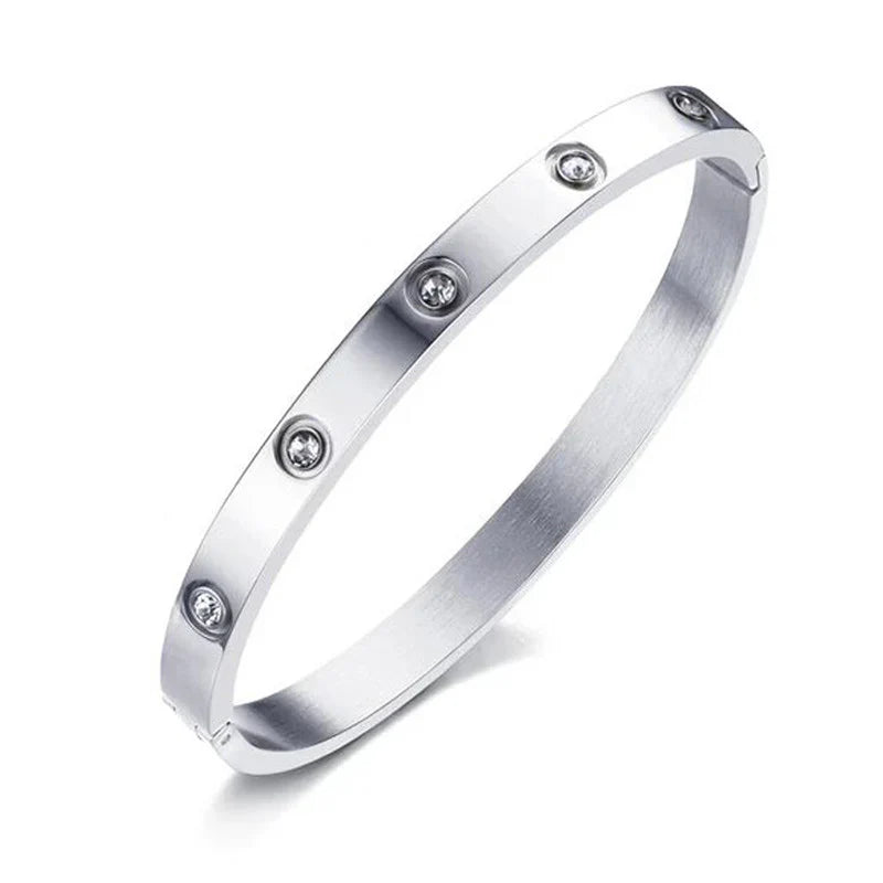 Sparkling Anti-Tarnish  Pave Stone Bracelet