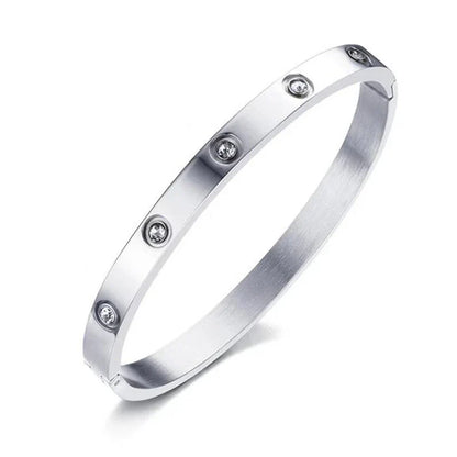 Sparkling Anti-Tarnish  Pave Stone Bracelet