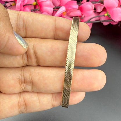 Textured Golden Cuff Bracelet